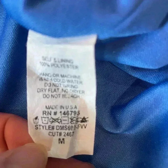 Dee Elly  Blue/Purple Diamond Pattern Maxi Dress-US M - Picture 8 of 8